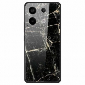 Κάλυμμα Poco X6 5g Platinum Black Grain Tempered Glass