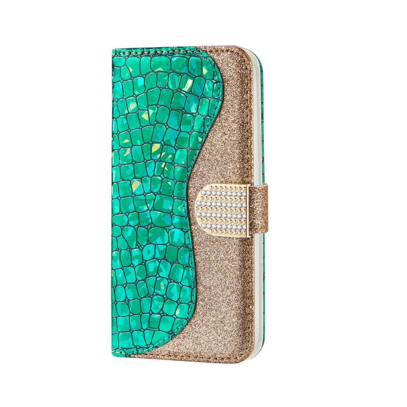 δερματινη θηκη Samsung Galaxy A70 Glamour Croc Εφέ