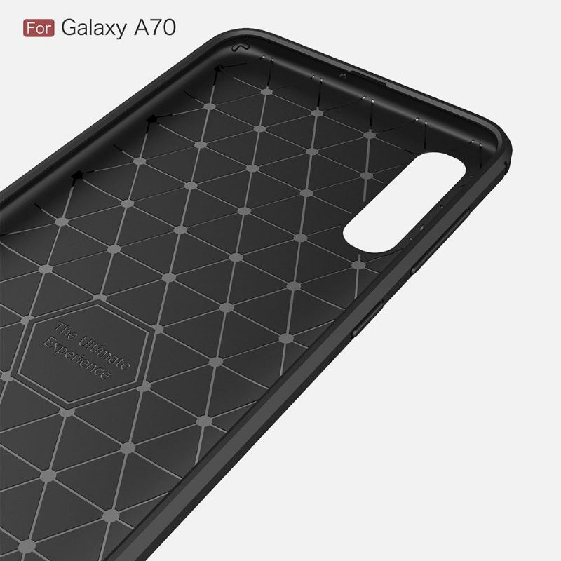 θηκη κινητου Samsung Galaxy A70 Carbon Brushed Gel