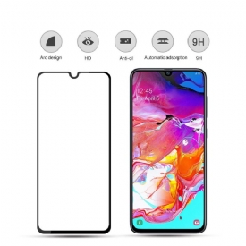 θηκη κινητου Samsung Galaxy A70 προστασίας Full Size Tempered Glass Screen Protector - Μαύρο