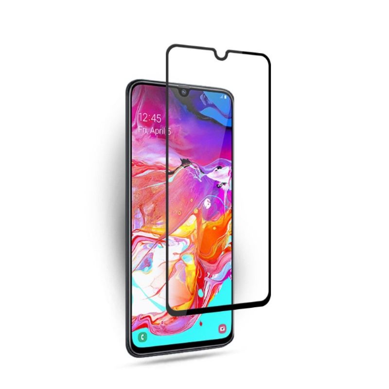 θηκη κινητου Samsung Galaxy A70 προστασίας Full Size Tempered Glass Screen Protector - Μαύρο