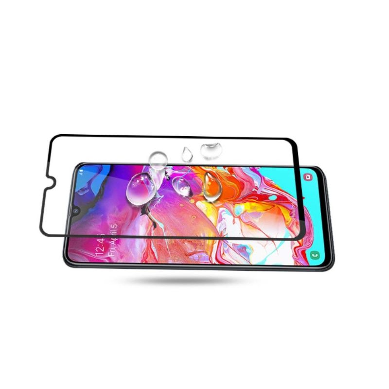 θηκη κινητου Samsung Galaxy A70 προστασίας Full Size Tempered Glass Screen Protector - Μαύρο