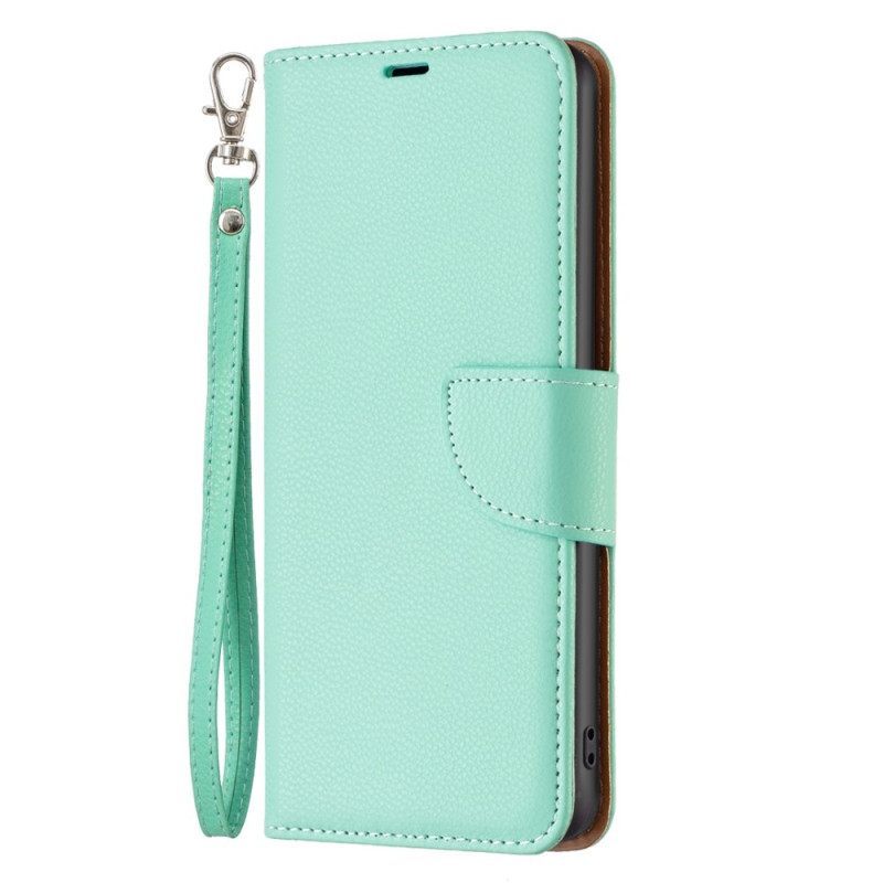 Κάλυμμα Xiaomi 12T / 12T Pro με κορδονι Strappy Litchi Leather Style