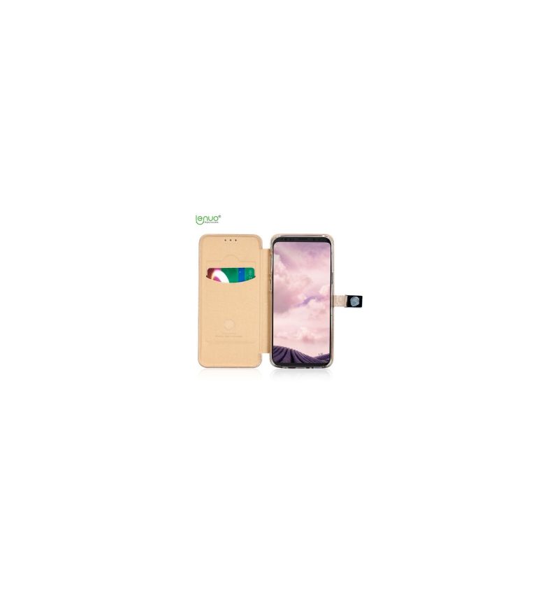 Κάλυμμα Samsung Galaxy S9 Lenuo Premium Faux Leather - Χρυσό