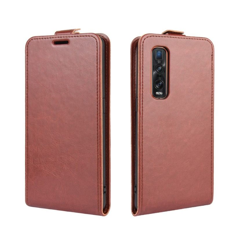 Κάλυμμα Oppo Find X2 Pro Θήκη Flip Faux Leather Vertical