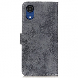 Κάλυμμα Samsung Galaxy A03 Core Cyrius Faux Leather Vintage