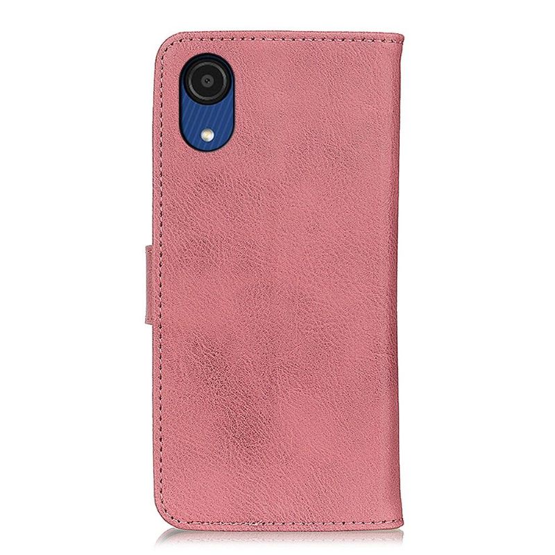 Κάλυμμα Samsung Galaxy A03 Core Κάτοχος Κάρτας Khazneh Leather Effect