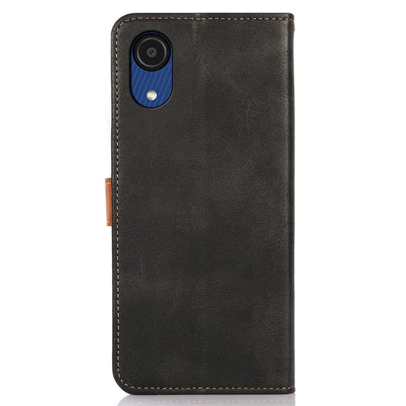 Κάλυμμα Samsung Galaxy A03 Core Khazneh Bicolor Faux Leather