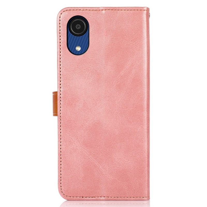 Κάλυμμα Samsung Galaxy A03 Core Khazneh Bicolor Faux Leather