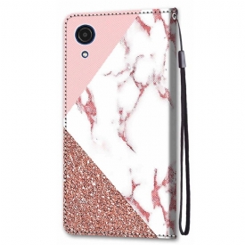 Κάλυμμα Samsung Galaxy A03 Core Marble Glitter