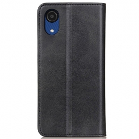 Κάλυμμα Samsung Galaxy A03 Core Θήκη Flip Simone Flip Aged Faux Leather