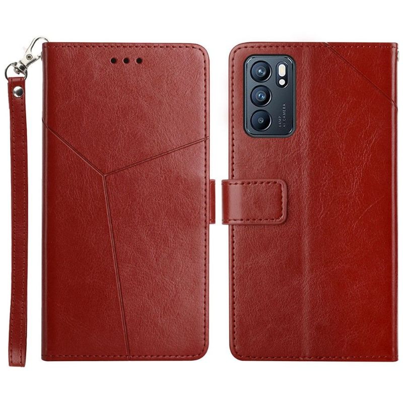 δερματινη θηκη Oppo Reno 6 5G Y Lines Leather Effect