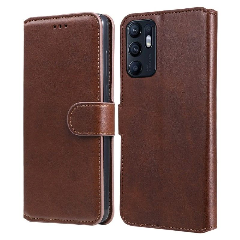 Κάλυμμα Oppo Reno 6 5G Louise Leather Effect