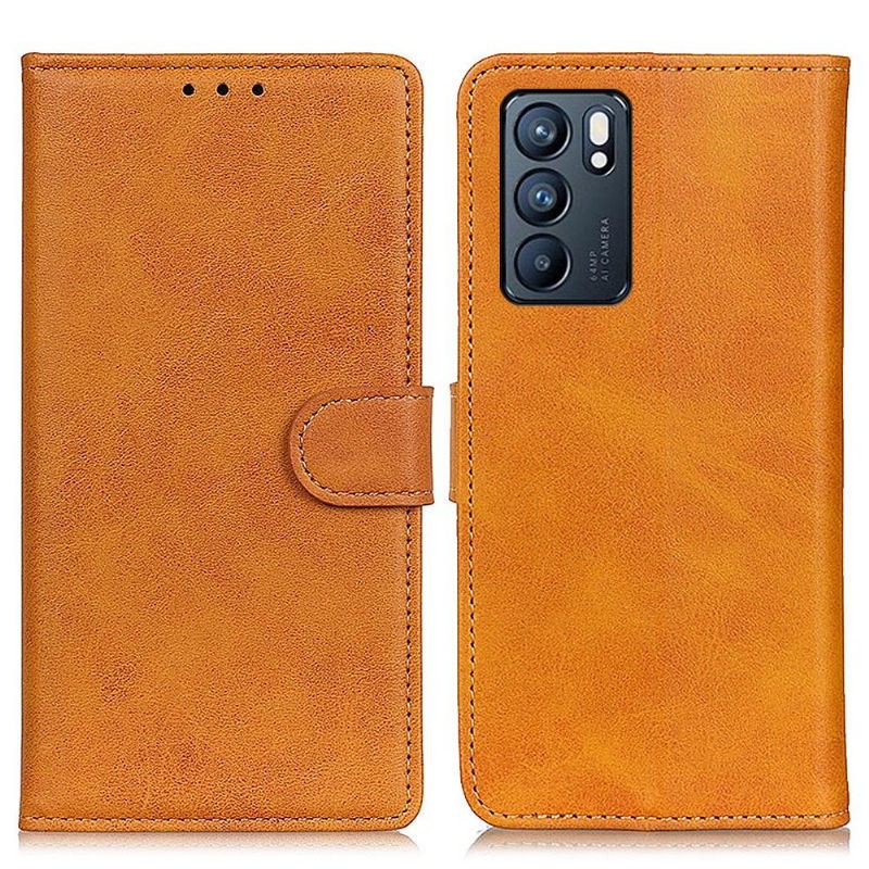 Κάλυμμα Oppo Reno 6 5G Marius Matte Leather Effect