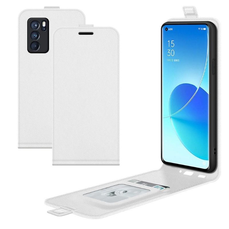 Κάλυμμα Oppo Reno 6 5G Θήκη Flip Faux Leather Vertical