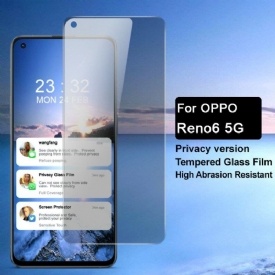 Oppo Reno 6 Προστατευτικό Οθόνης 5G Σκληρυμένο Γυαλί Και Φίλτρο Προστασίας Προσωπικών Δεδομένων