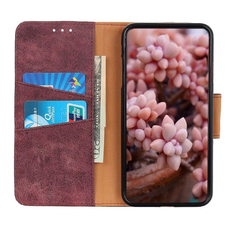 Κάλυμμα Xiaomi Redmi Note 8T Edouard Σε Vintage Faux Leather