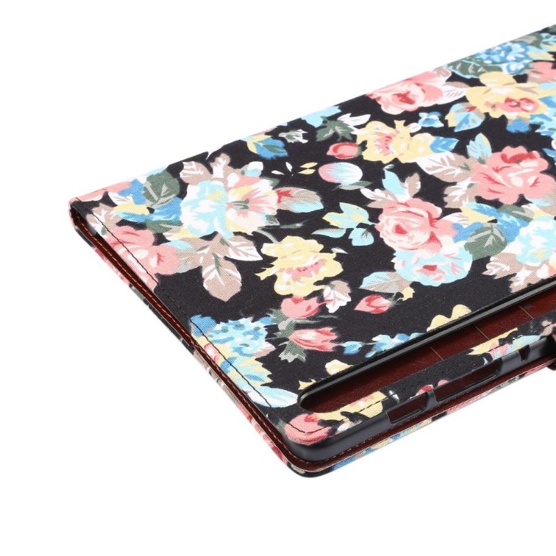 Θήκη Flip Samsung Galaxy Tab S7 Floral Ύφασμα