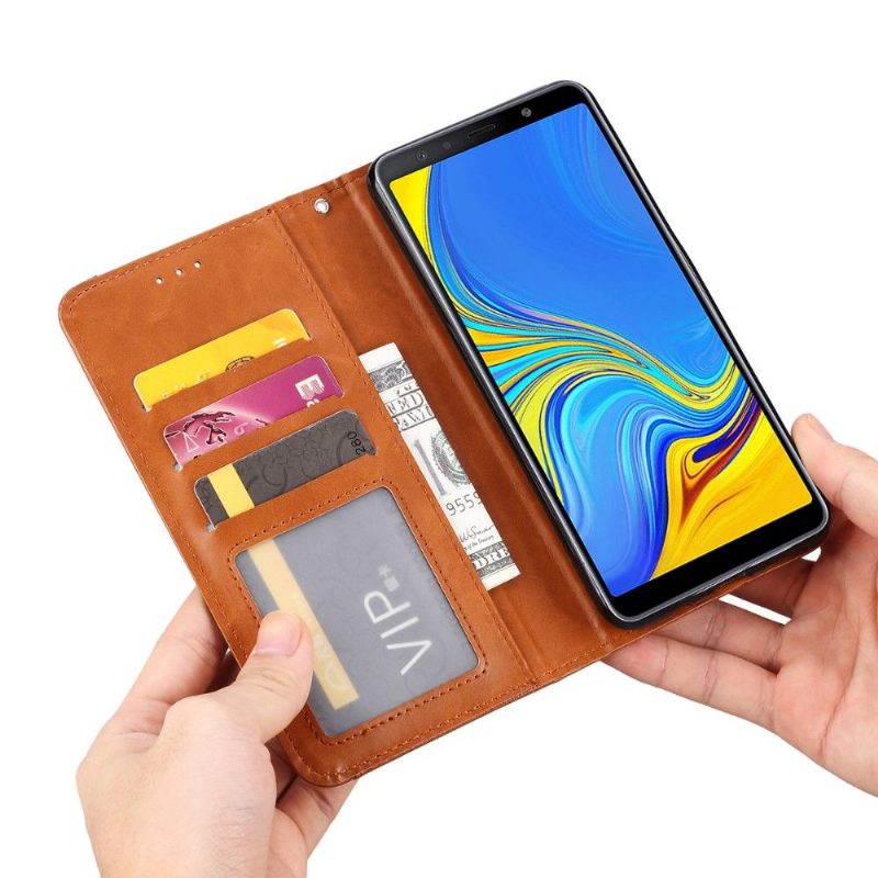 Θήκη Flip Samsung Galaxy A50 Δερμάτινη Θήκη Βάσης Για Κάρτες