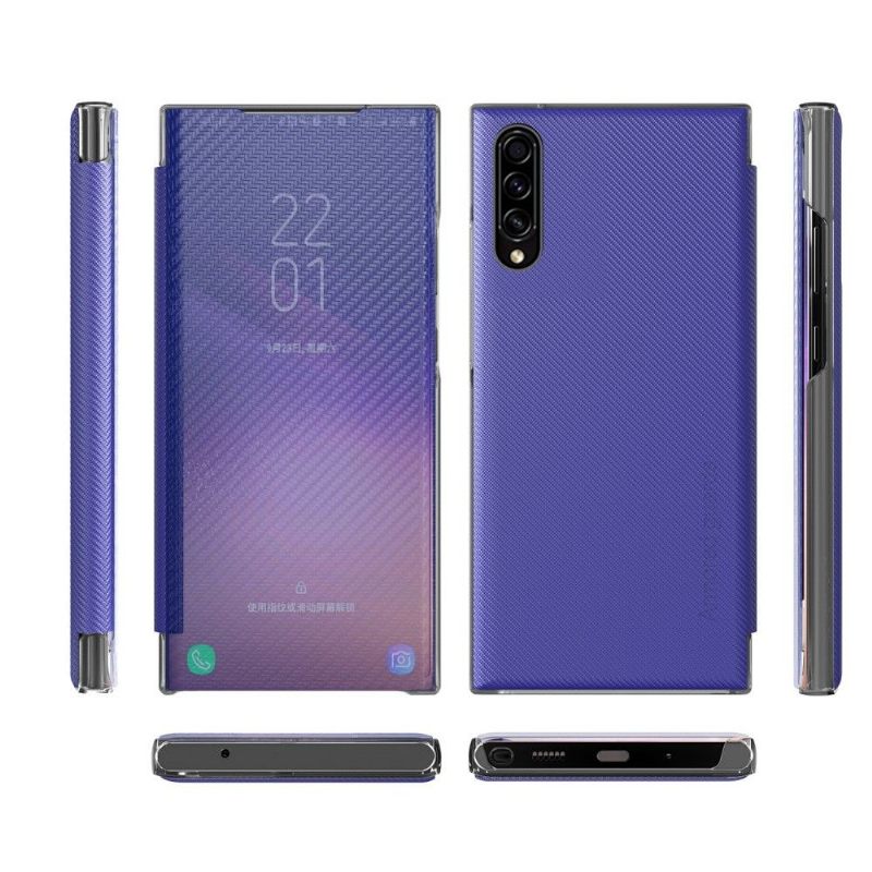 θηκη κινητου Samsung Galaxy A50 Θήκη Flip Ίνα Άνθρακα