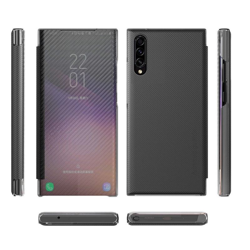 θηκη κινητου Samsung Galaxy A50 Θήκη Flip Ίνα Άνθρακα