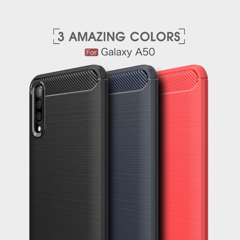 Θήκη Samsung Galaxy A50 Carbon Brushed Gel