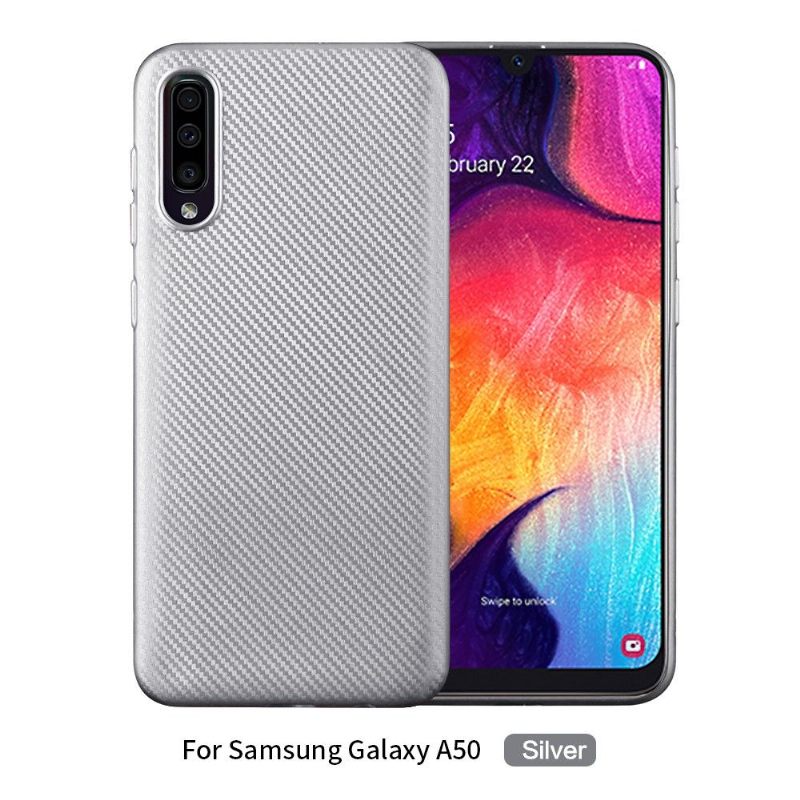 Θήκη Samsung Galaxy A50 Επικάλυψη Από Ανθρακονήματα