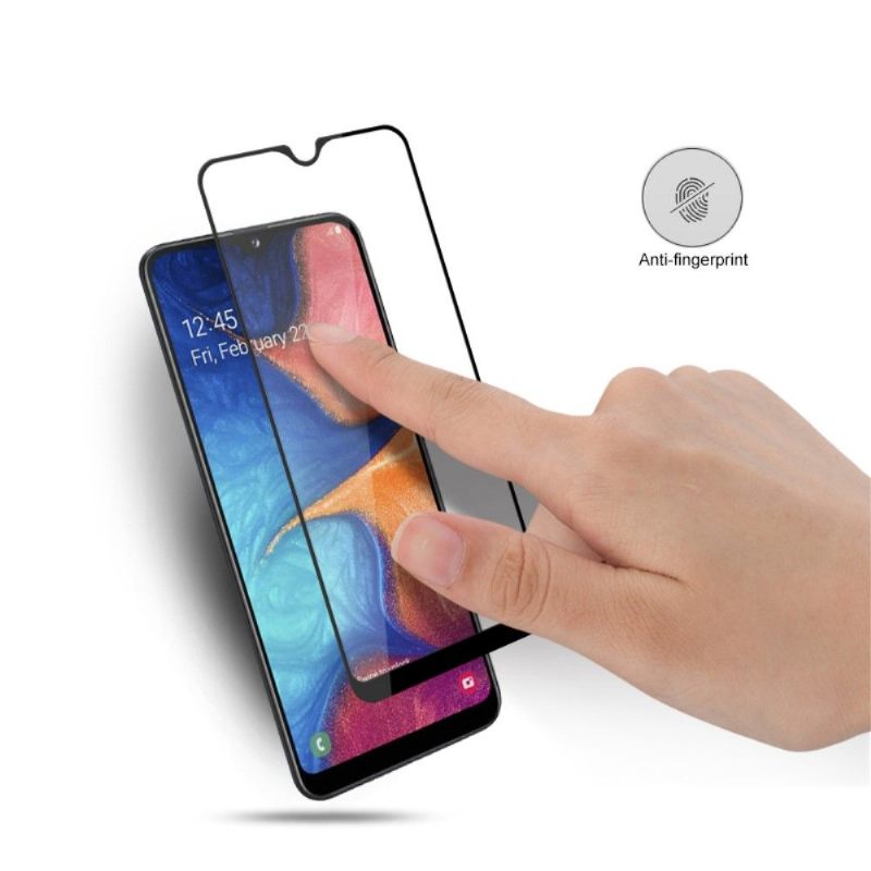 Samsung Galaxy A20E - Full Size Tempered Glass Screen Protector - Μαύρο