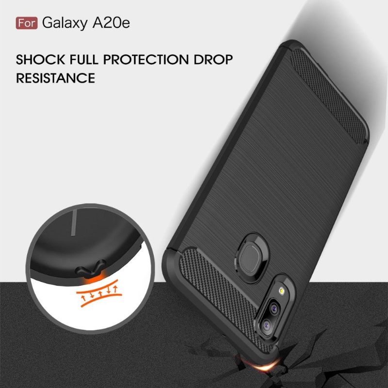 Θήκη Samsung Galaxy A20e Carbon Brushed Gel