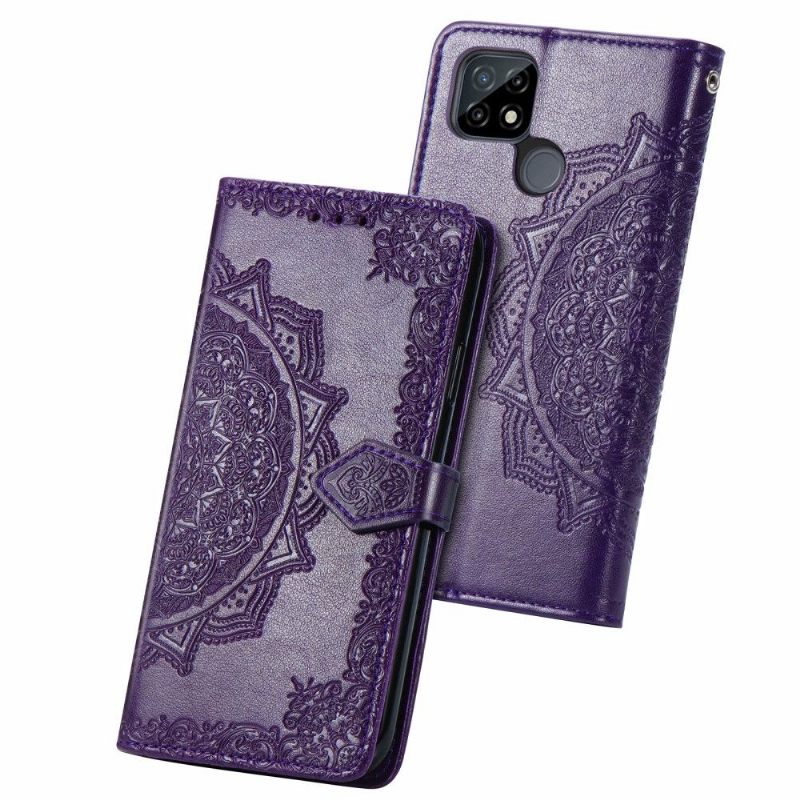 Κάλυμμα Realme C21 Mandala Relief Faux Leather