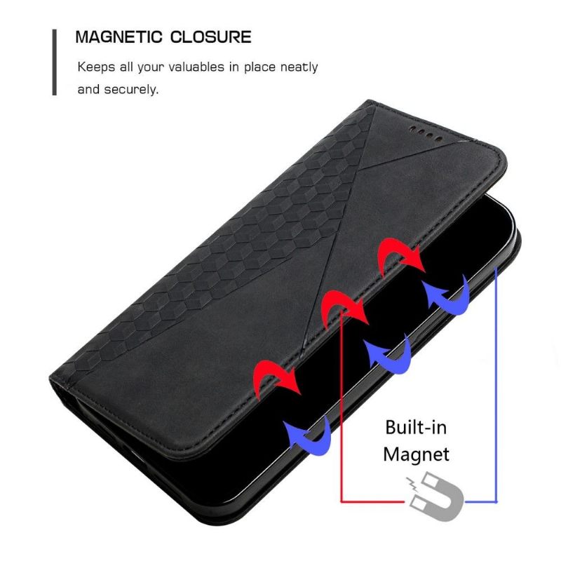 Κάλυμμα OnePlus Nord CE 2 Lite 5G Σχέδιο Γεωμετρίας Faux Leather