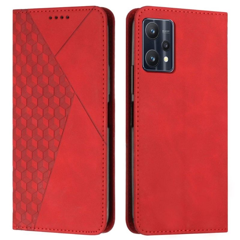 Κάλυμμα OnePlus Nord CE 2 Lite 5G Σχέδιο Γεωμετρίας Faux Leather