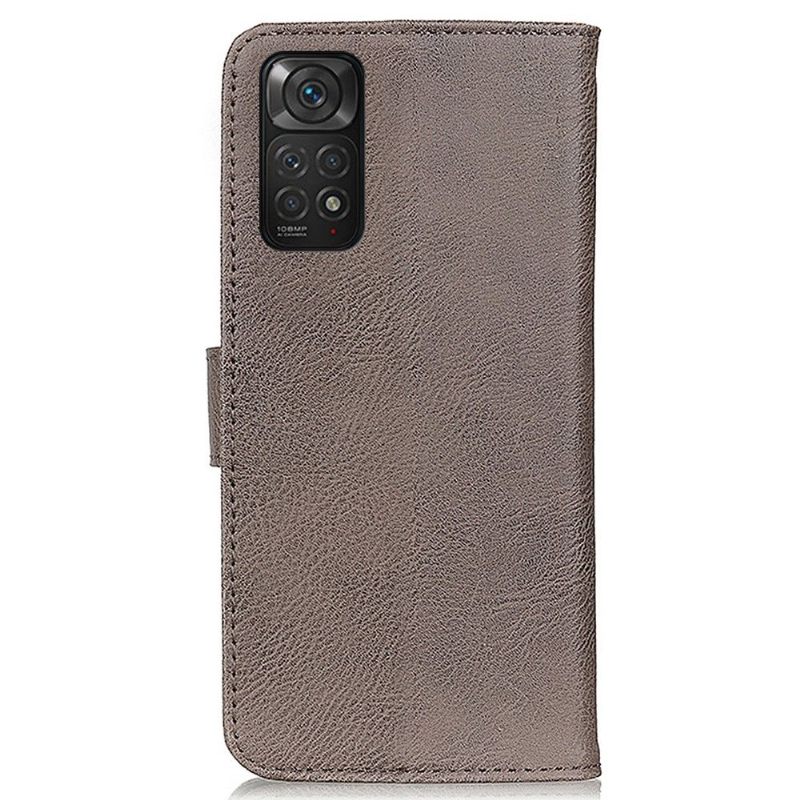 Κάλυμμα Xiaomi Redmi Note 11 / Note 11S Κάτοχος Κάρτας Khazneh Leather Effect