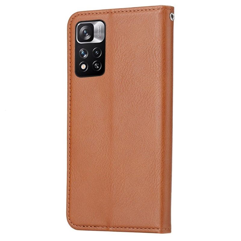 Κάλυμμα Xiaomi Redmi Note 11 / Note 11S Stand Case Δερμάτινο Εφέ