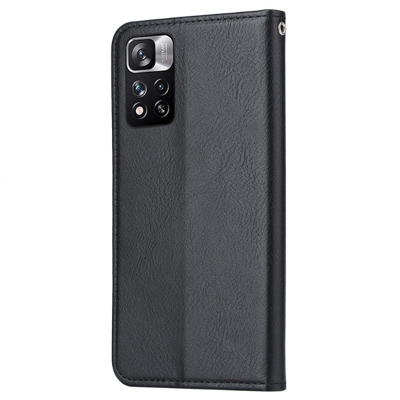 Κάλυμμα Xiaomi Redmi Note 11 / Note 11S Stand Case Δερμάτινο Εφέ