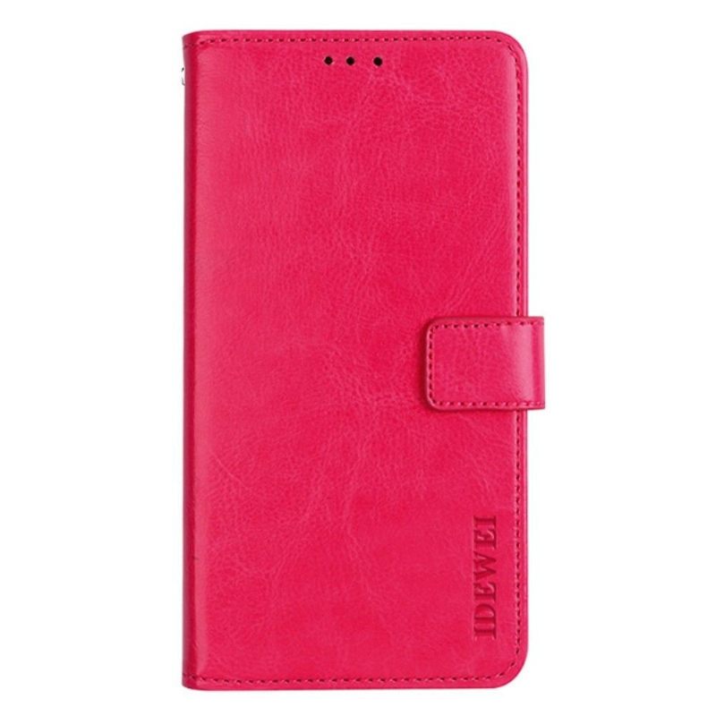 Κάλυμμα Xiaomi Redmi Note 11 / Note 11S Θήκη Flip Idewei Folio Leather Effect