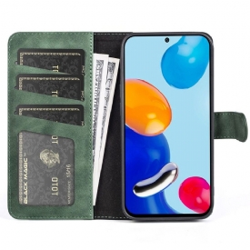 Θήκη Flip Xiaomi Redmi Note 11 / Note 11S δερματινη θηκη Bicolor Folio Stand