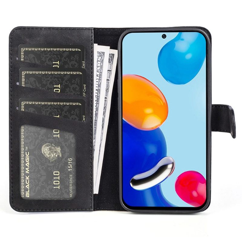 Θήκη Flip Xiaomi Redmi Note 11 / Note 11S δερματινη θηκη Bicolor Folio Stand