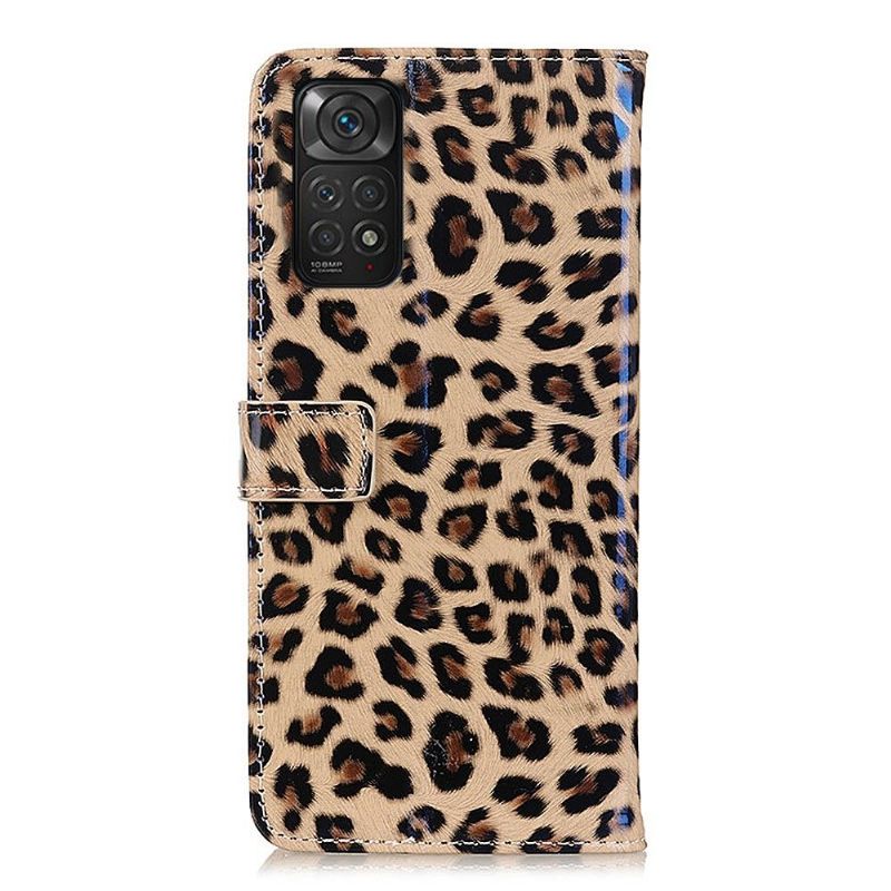 Θήκη Flip Xiaomi Redmi Note 11 / Note 11S Faux Leopard Style