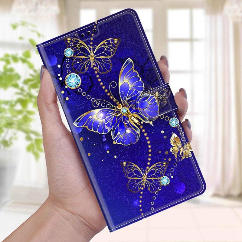 Θήκη Flip Xiaomi Redmi Note 11 / Note 11S Purple Butterfly