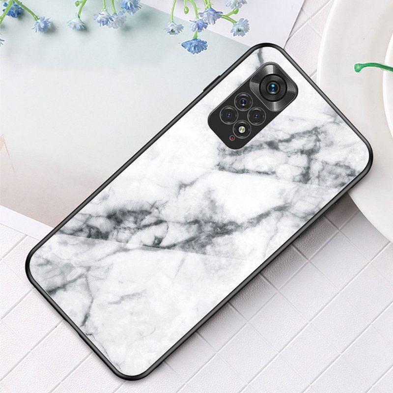 Θήκη Xiaomi Redmi Note 11 / Note 11S Marble Lina Tempered Glass