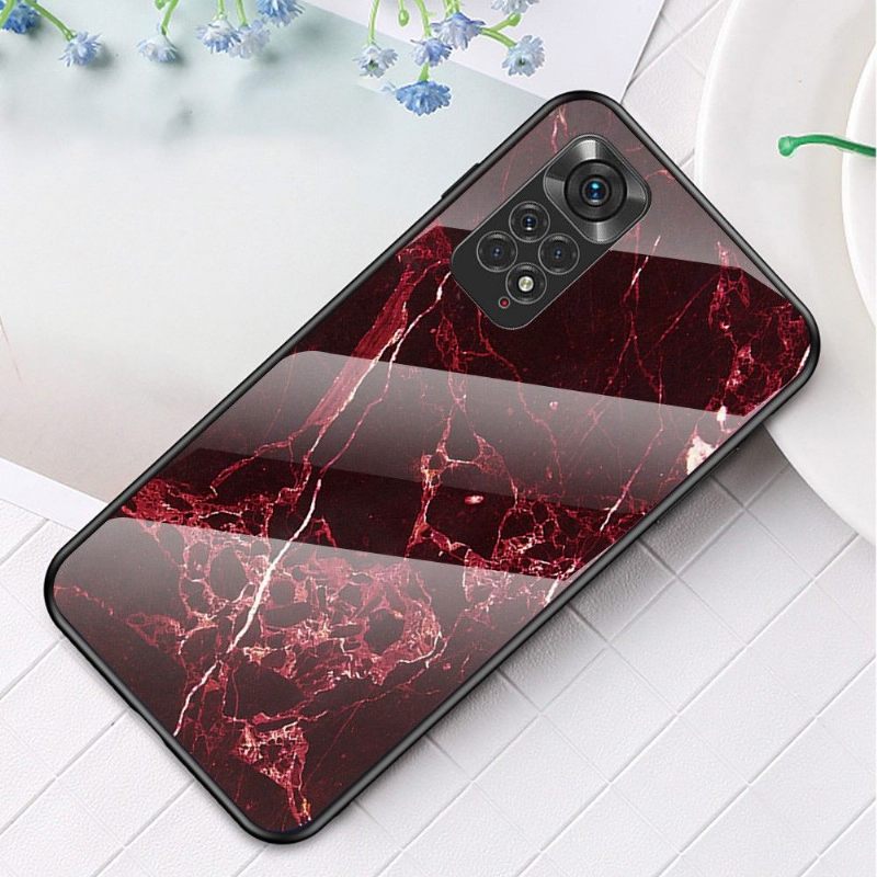 Θήκη Xiaomi Redmi Note 11 / Note 11S Marble Lina Tempered Glass