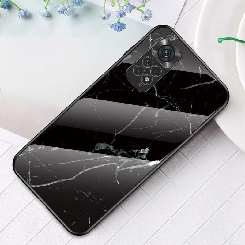 Θήκη Xiaomi Redmi Note 11 / Note 11S Marble Lina Tempered Glass