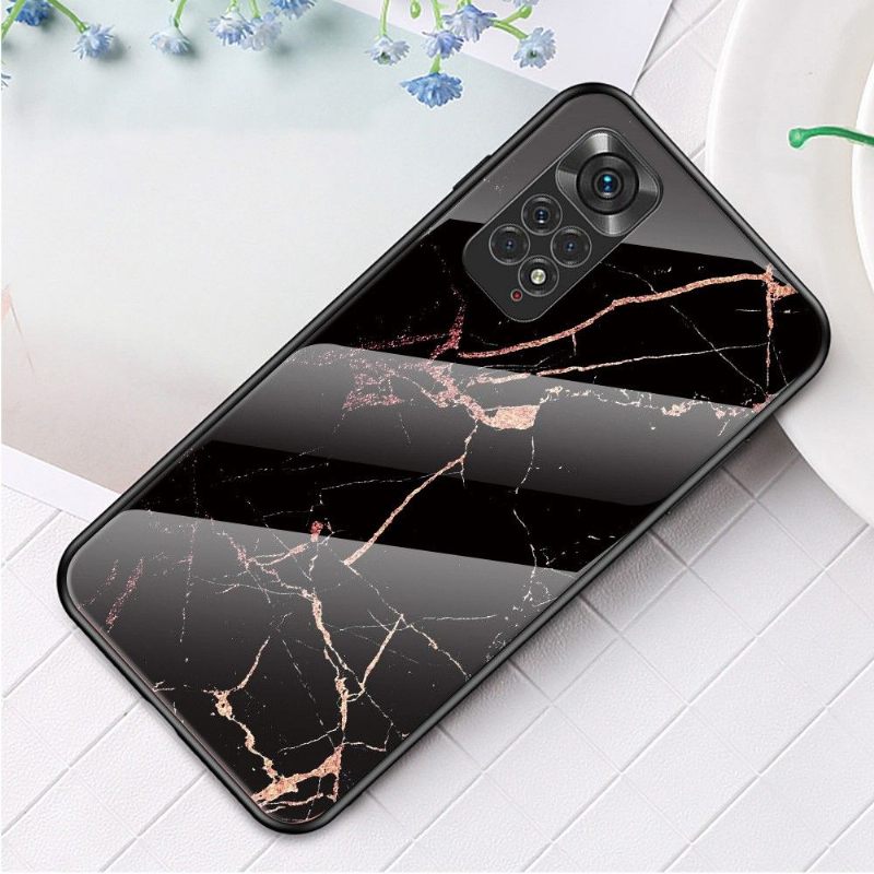 Θήκη Xiaomi Redmi Note 11 / Note 11S Marble Lina Tempered Glass