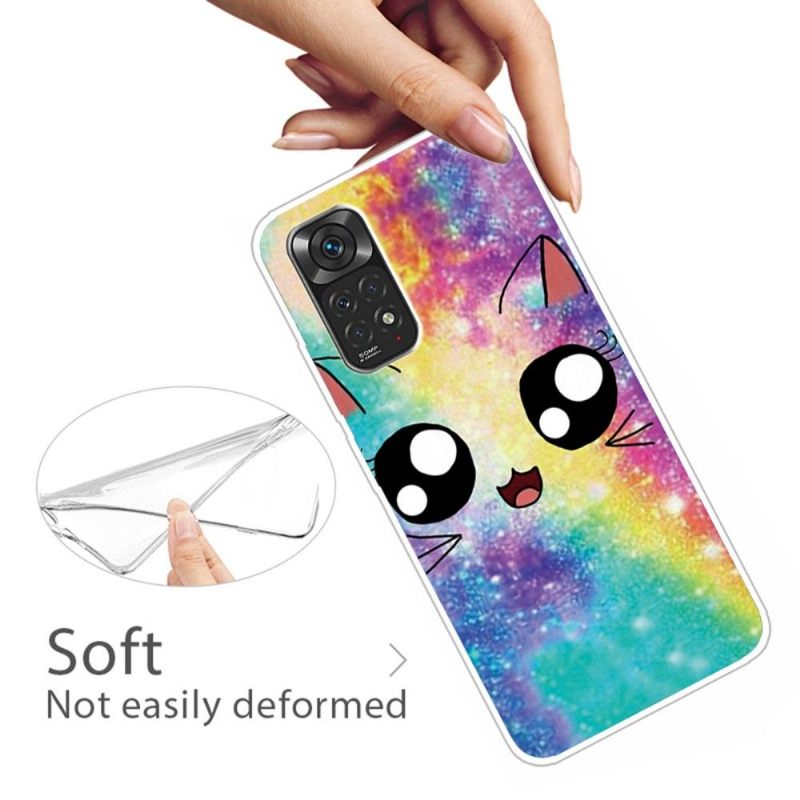 Θήκη Xiaomi Redmi Note 11 / Note 11S Rainbow Cat