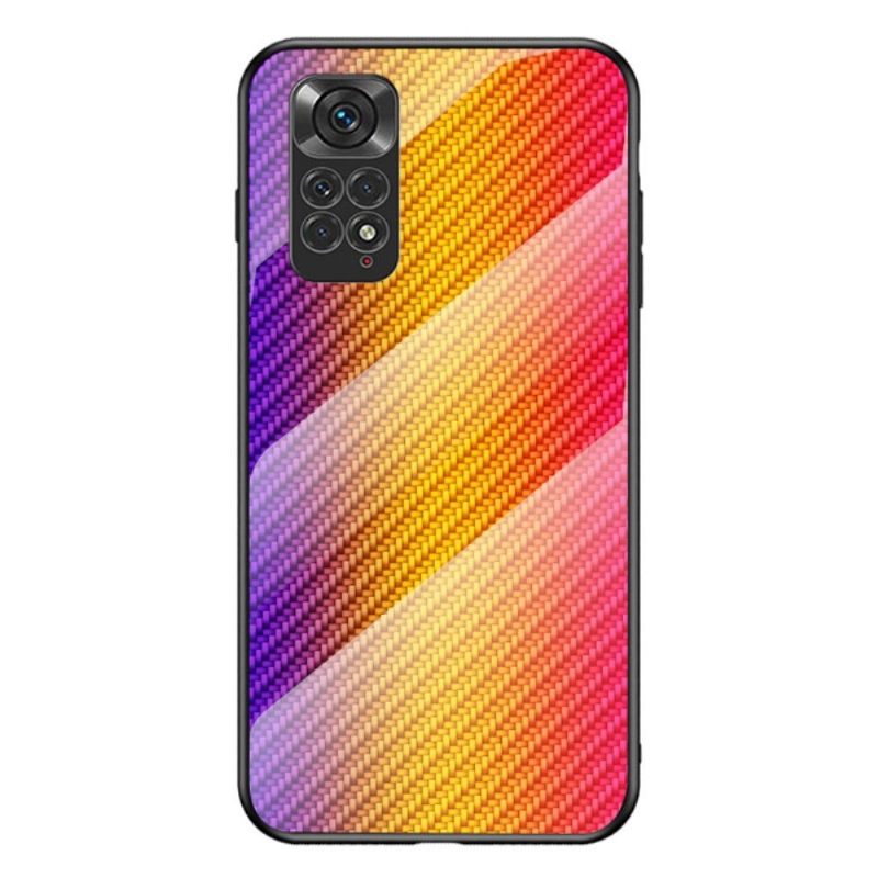 Θήκη Xiaomi Redmi Note 11 / Note 11S Style Γυαλί Με Ανθρακονήματα