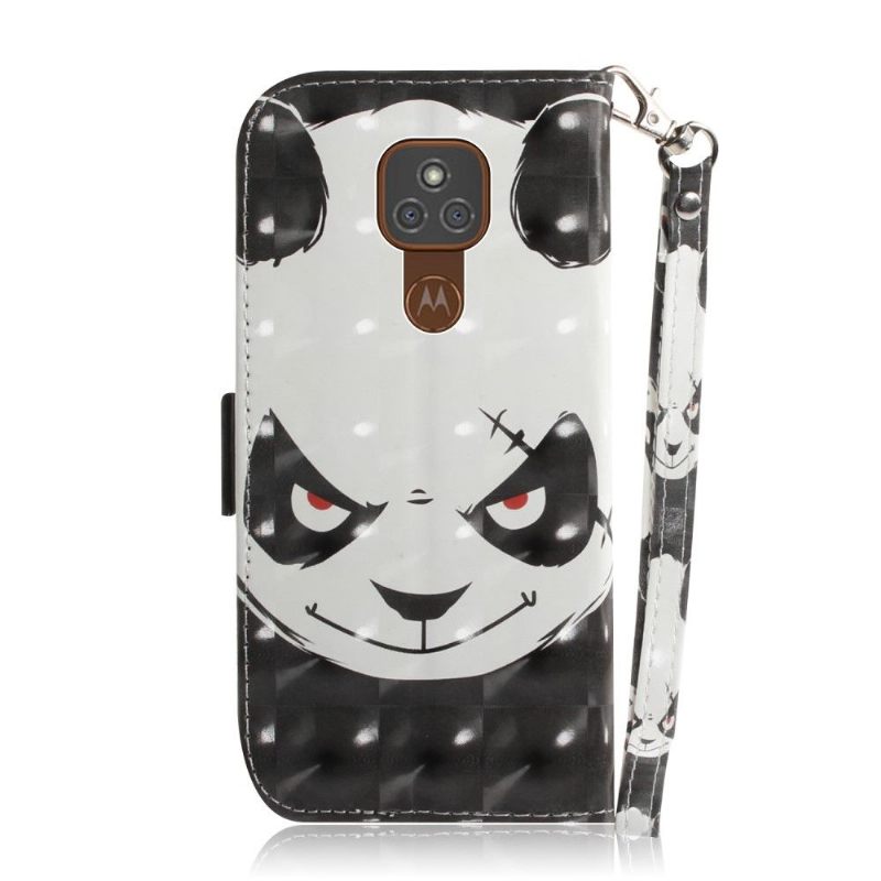 δερματινη θηκη Motorola Moto G9 Play Evil Panda