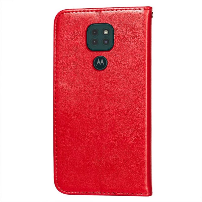 Κάλυμμα Motorola Moto G9 Play Δαντέλα Από Ψεύτικο Δέρμα