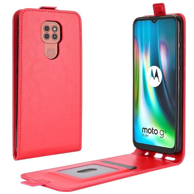 Θήκη Flip Motorola Moto G9 Play δερματινη θηκη Faux Leather Vertical