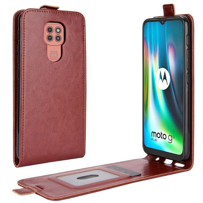 Θήκη Flip Motorola Moto G9 Play δερματινη θηκη Faux Leather Vertical